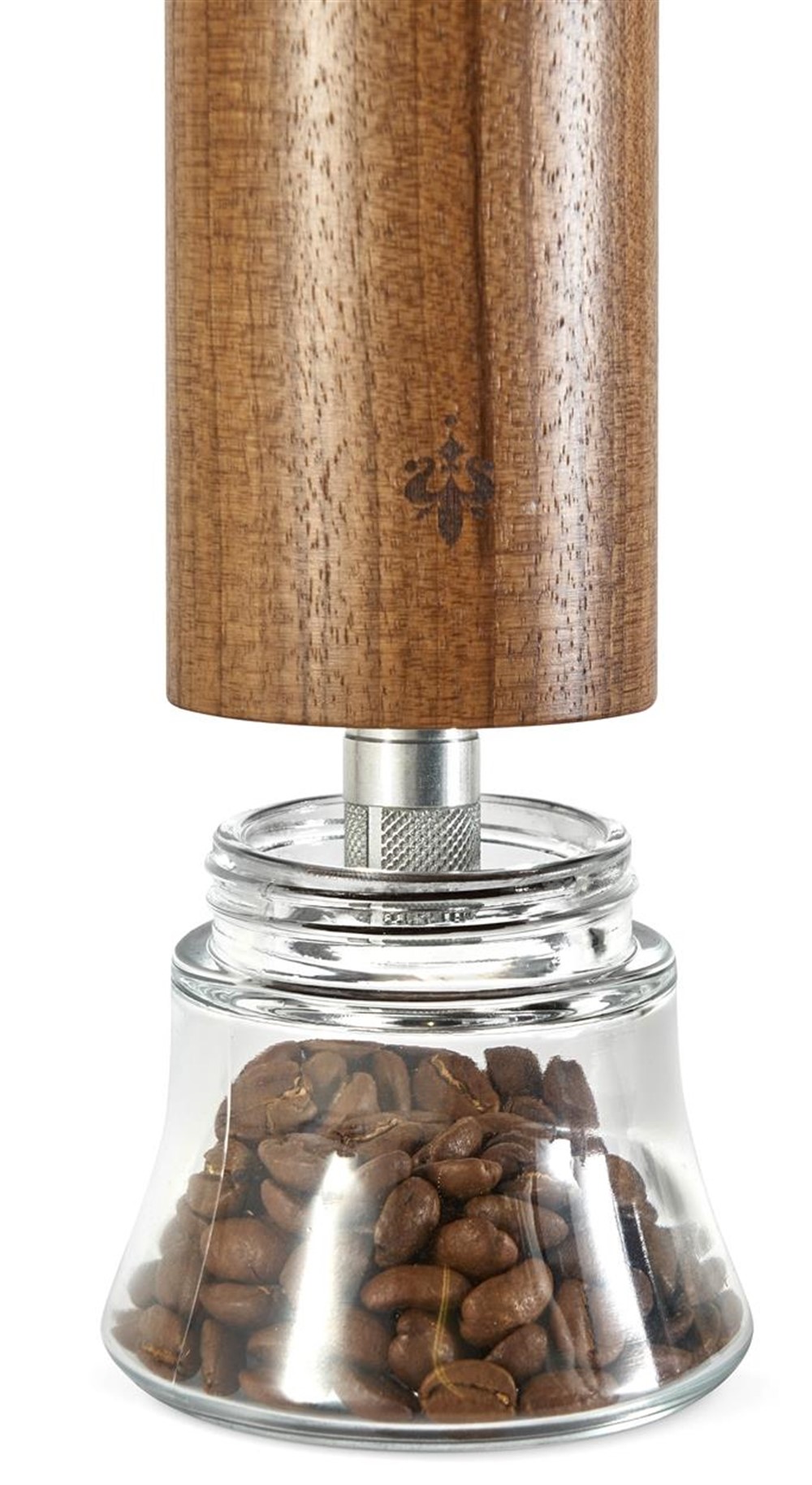 EUREKA BABY HAND GRINDER WALNUT & GLASS